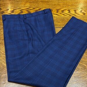 Ralph Lauren Kids Formal Plaid Pants - Navy Blue